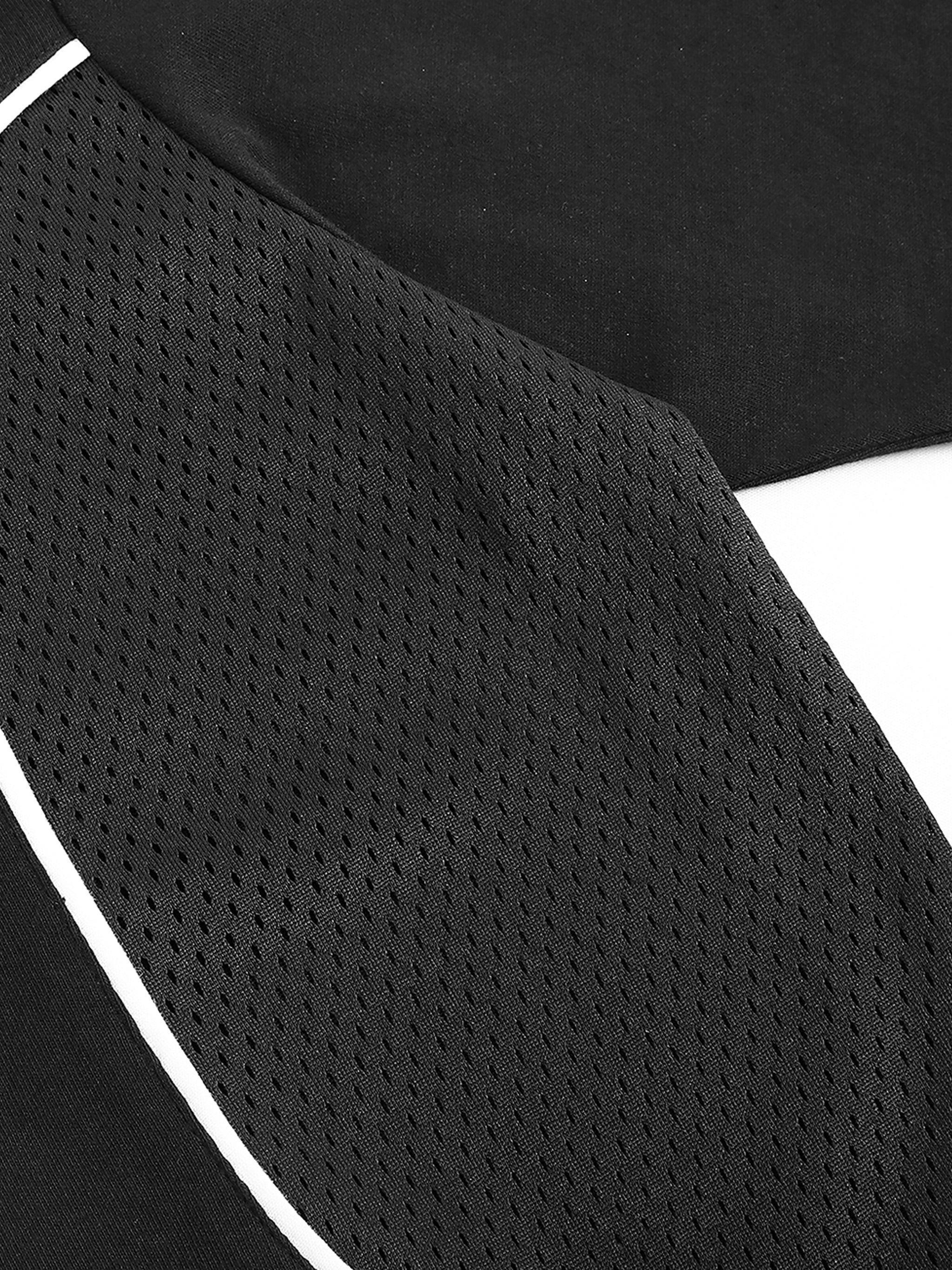 contrast t-shirt,panel t-shirt,piped t-shirt,streetwear t-shirt,unisex t-shirt,Noskoo