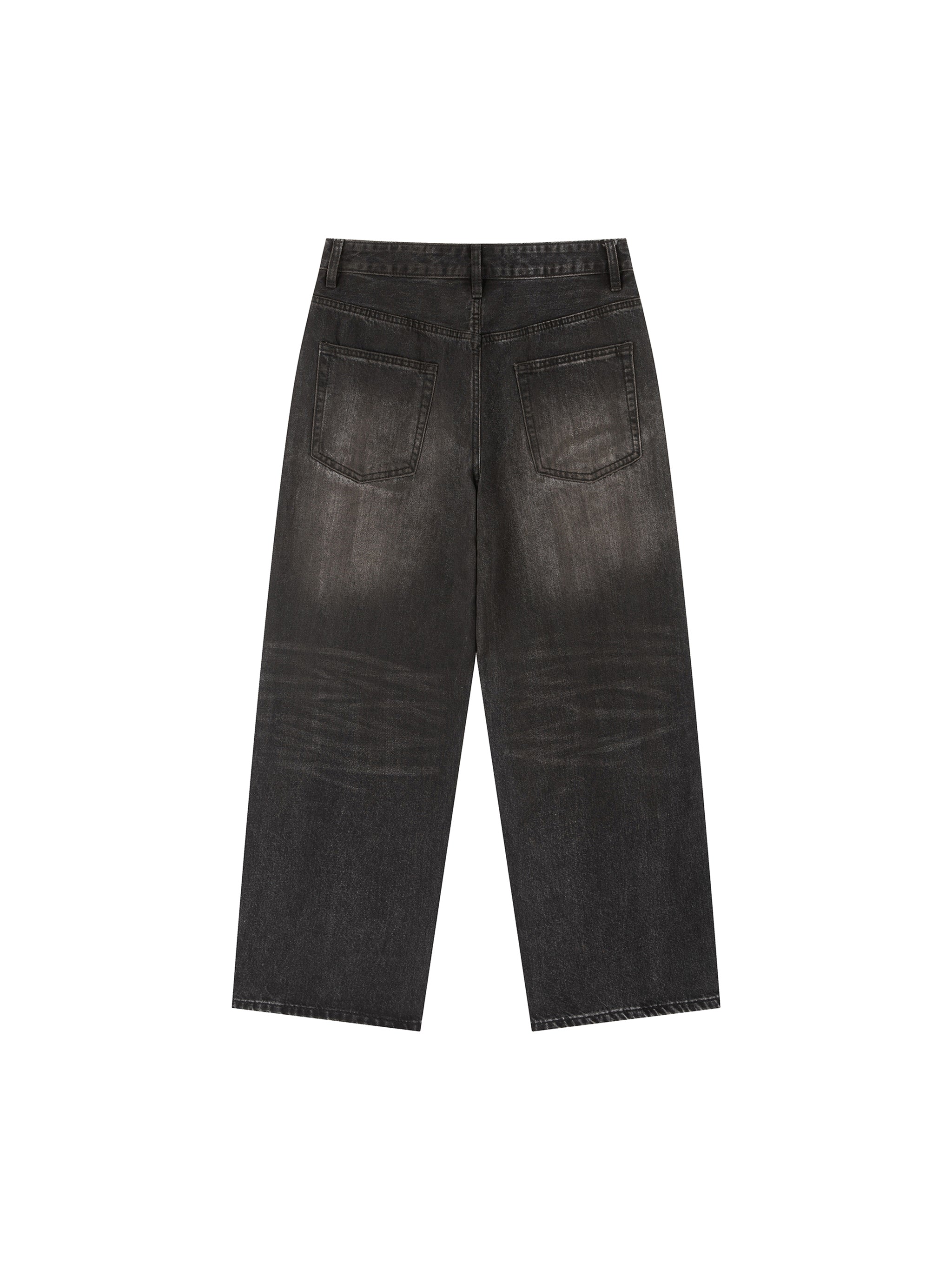 vintage jeans,washed denim,heavyweight denim,loose fit jeans,straight leg jeans,Noskoo jeans 